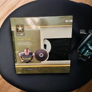 U.S. Army Gray Balance Board (Official Licensed Product) 14” Diameter -NIB